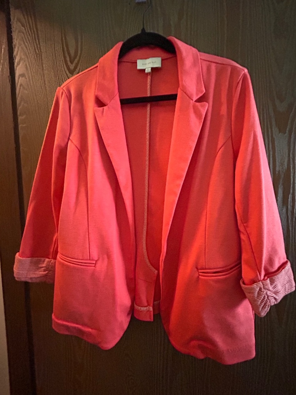 Skies are Blue Coral blazer